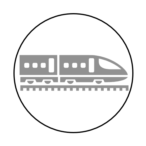Mit Zug oder Bahn auf das Land fahren